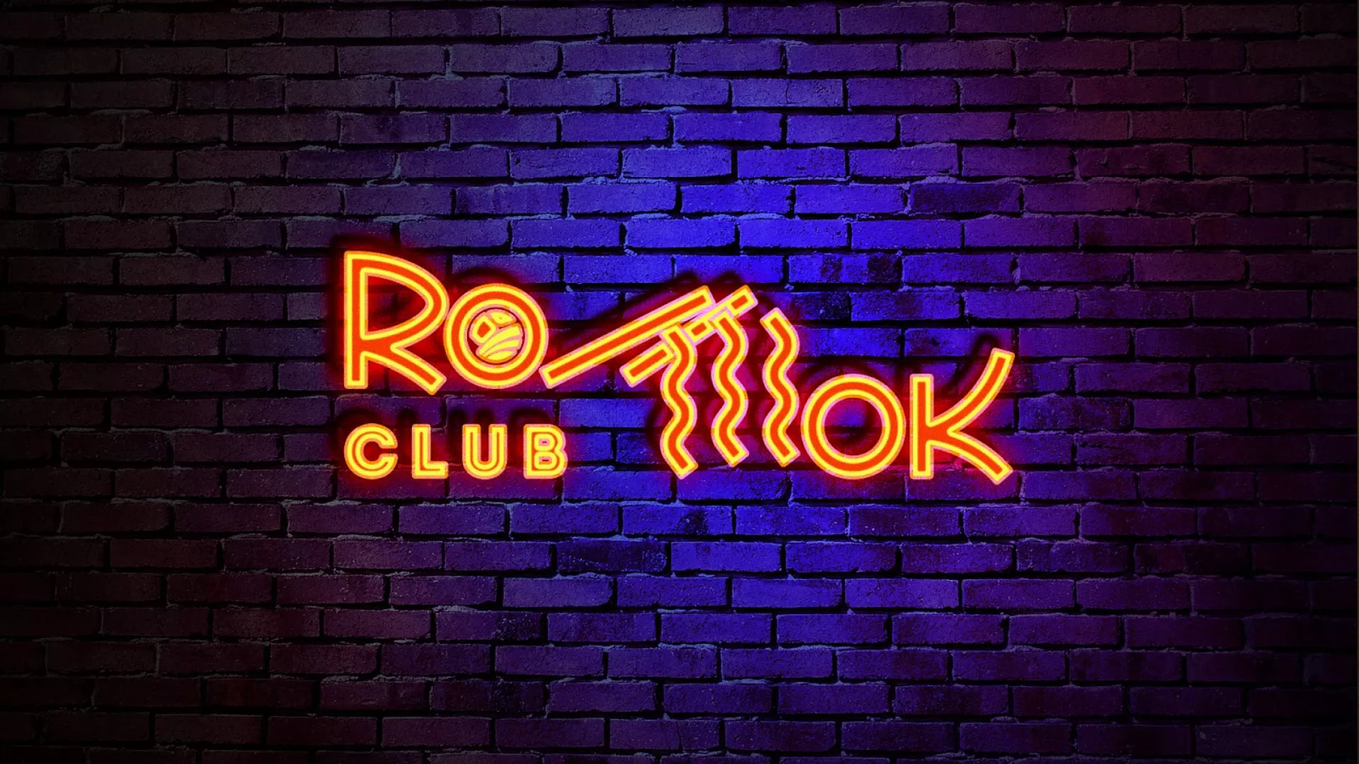 Разработка интерьерной вывески суши-бара «Roll Wok Club» в Белой Холунице